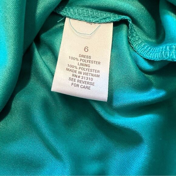 DB Established 1962 Beautiful Blue Floral Chiffon Dress.  Sleeveless. Size 6. - Picture 10 of 12